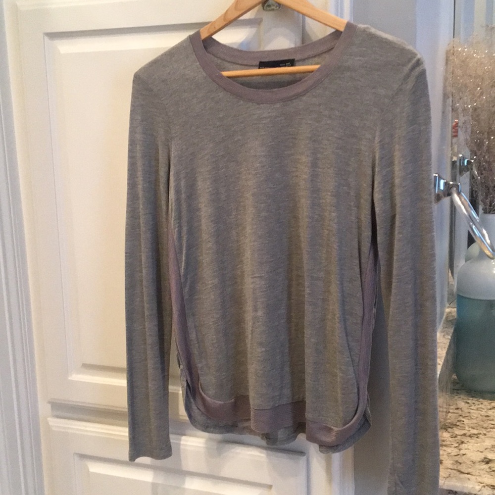 Zara long sleeve gray shirt